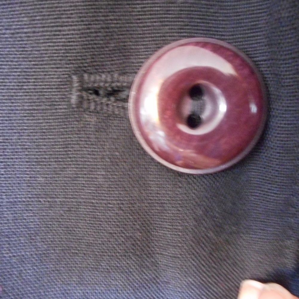 Size 14 Womens Black unLined Blazer Patch pockets - Picture 4 of 7